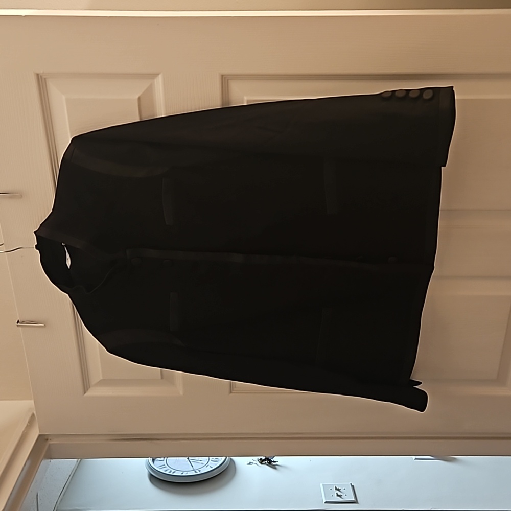 Linea button down black dress jacket